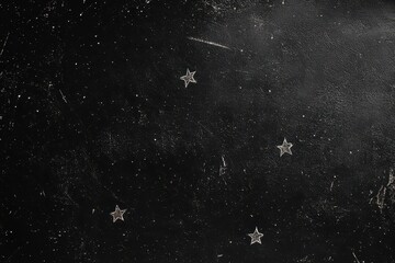 Aufkleber - Abstract Black Background with White Particles Spray