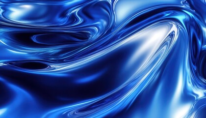 Wall Mural - Abstract Blue Liquid Swirl Texture Background