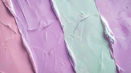 Poster - Trendy Holographic Background with Pastel Colors in Textured Waves for Modern Designs and Art Projects
