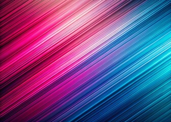 Wall Mural - Vivid Pink & Blue Diagonal Gradient Streaks Background - Abstract Design