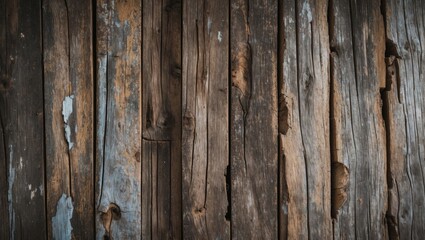 Poster - weathered wooden planks featuring rustic textures and natural imperfections ideal for backgrounds or