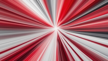 Canvas Print - Vibrant abstract background with blurred red and white radial stripes creating a dynamic textured design for modern graphic projects.