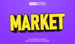 © Supriyadi - Editable 3d text style effect - Market  text effect Template
