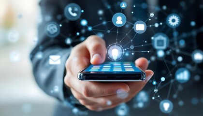Smartphone Mobile App Network Connection Technology