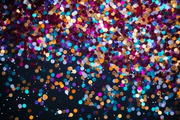 Poster - Colorful bokeh lights create a festive and lively background