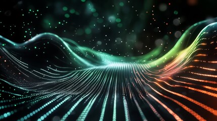 Aufkleber - This engaging digital background suits various tech processes, AI applications, and data transfer, and is ideal for creating educational presentations that resonate with diverse audiences
