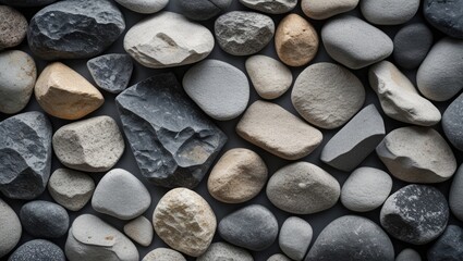 Canvas Print - Textured abstract stone background with a variety of shapes and colors ideal for design projects and creative applications