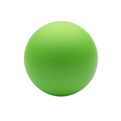 Poster - bright green sphere with smooth texture and minimalist design