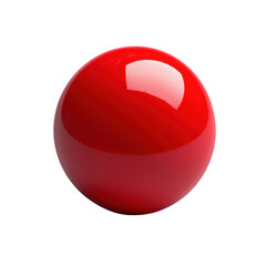 Poster - glossy red sphere on a solid black background for creative projects