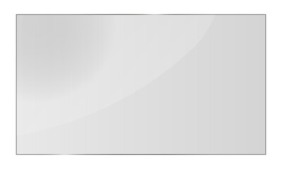 Wall Mural - clear glass panel png with soft shadows. high-resolution template.