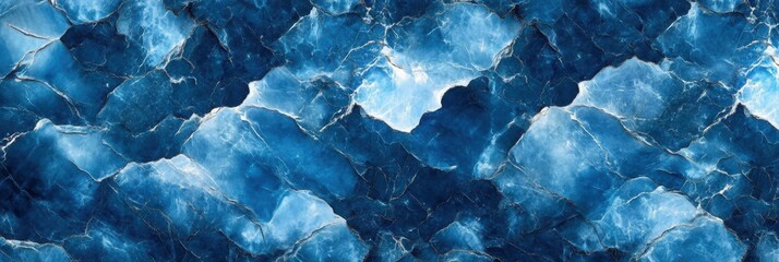 Poster - Abstract Blue and White Marble Texture Ideal for Backgrounds, Wallpapers, and Graphic Design Projects