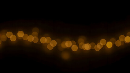 Poster - Soft Glowing Yellow Bokeh Lights Against a Dark Background for Creative Projects and Artistic Displays
