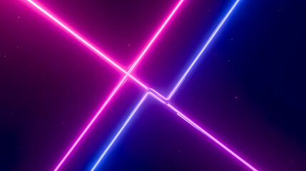 Poster - Abstract Neon Lines Crossed in Dynamic Pattern Creating a Vibrant Colorful Background for Digital Design Projects