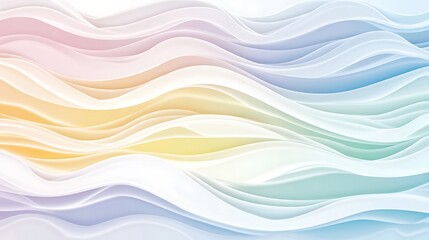 Wall Mural - Abstract Pastel Wave Background Design