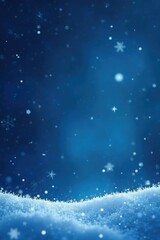 Sparkling silver stars and snowflakes fill a magical winter sky, frosty, peaceful