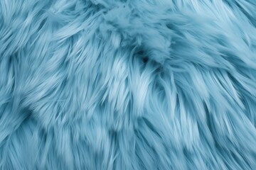 Poster - Soft Blue Fur Texture with a Fluffy Appearance for Creative and Artistic Backgrounds and Designs