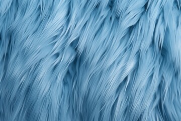 Poster - soft blue fur texture in a top view perspective for artistic designs and backgrounds