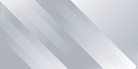 Wall Mural - Modern banner background. colorful, gray and white gradation, triangle, memphis, abstract .eps 10