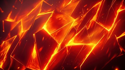 Poster - Fiery lava flow illuminating the rugged surface of the volcano at sunset. Generative AI