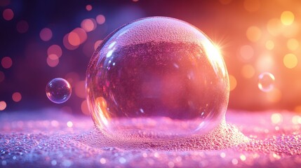 Poster - soap bubble isolated on transparent background