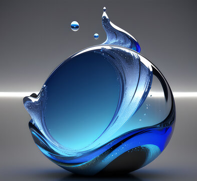 Effect Energy Ball Sphere.Cartoon blue lightning thunder and storm thunderbolt strike thunderstorm bolts. Cartoon electric flash effects and lightning sparks background with energyd.generative ai