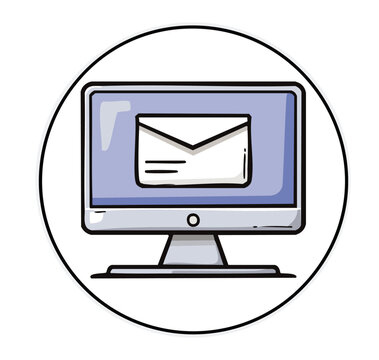 Computer logo vector graphic