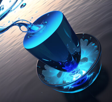 Effect Energy Ball Sphere.Cartoon blue lightning thunder and storm thunderbolt strike thunderstorm bolts. Cartoon electric flash effects and lightning sparks background with energyd.generative ai