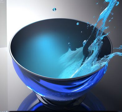 Effect Energy Ball Sphere.Cartoon blue lightning thunder and storm thunderbolt strike thunderstorm bolts. Cartoon electric flash effects and lightning sparks background with energyd.generative ai