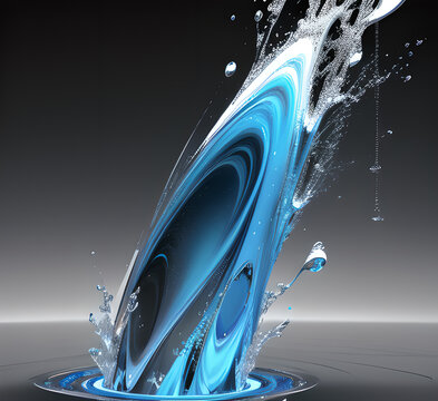 Effect Energy Ball Sphere.Cartoon blue lightning thunder and storm thunderbolt strike thunderstorm bolts. Cartoon electric flash effects and lightning sparks background with energyd.generative ai