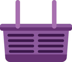 Poster - empty shopping basket with two handles, representing the concept of buying groceries