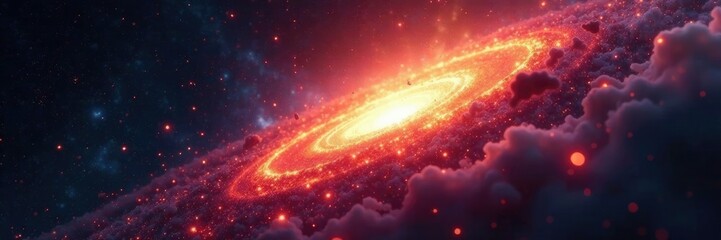 Wall Mural - supernova debris disperses in interstellar medium, dark matter, explosion, star