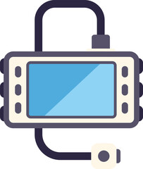 Poster - Underwater camera showing a blank screen, ready to capture memories from a diving session
