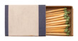 © Gudman - Open white box with matches on a white background.Fire. Fire. Safety. Match isolate with green sulfur