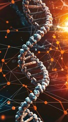 Poster - Exploring dna structure and function science lab digital artwork abstract environment close-up view biotechnology impact