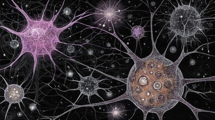 Poster - Captivating Visuals of Ecological Networks in Abstract Design