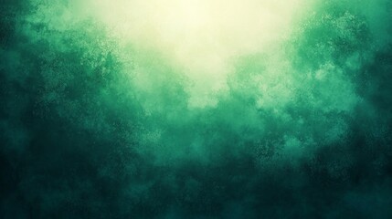 Poster - Whispers of lush green mist swirl throughout the scene, illuminated by a soft, warm light. The atmosphere evokes a sense of tranquility and wonder, inviting the viewer to explore