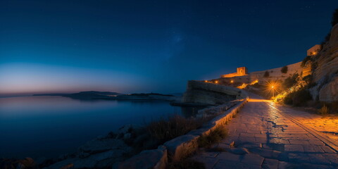 Wall Mural - at night under the cover of a dark sky mnajdra com_010