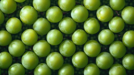 Poster - A close-up shot of a bunch of green apples, great for food or nature-themed images