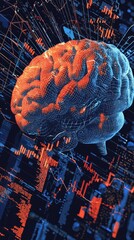 Poster - Exploring neural networks brain visualization digital environment infographic concept technology abstract view