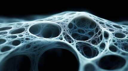 Abstract Cellular Structure Network Displaying Intricate Details