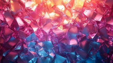 Fototapete - A captivating abstract background composed of a mesmerizing kaleidoscope of vivid prismatic patterns and iridescent reflections  The image is a dazzling display of dynamic