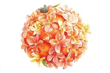 Poster - Watercolor painting of colorful flowers in a bouquet