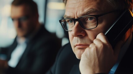 Aufkleber - A person holding a cell phone, engaged in conversation