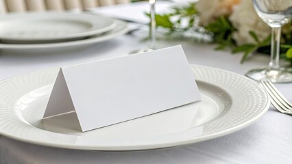 Restraint Paper Table Card. 