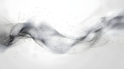 Fototapete - Ethereal Undulations Captivating fluid movements and abstract shapes in a minimalist monochromatic composition that evokes a sense of serene contemplation and transcendental energy