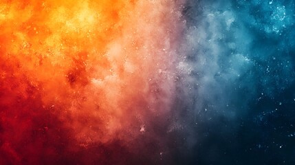 Poster - Powerful explosion of fiery colorful energy bursting forth in a dramatic dynamic display of cosmic forces and elements