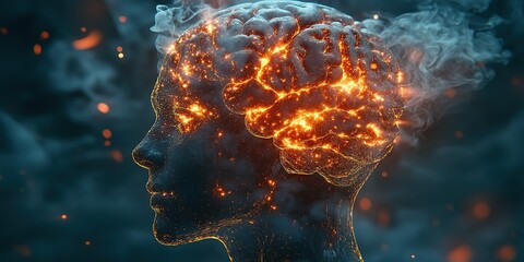 Poster - Exploring the dynamics of creativity and innovation through an illuminated brain concept