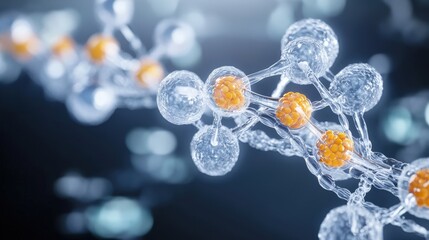 Poster - close-up diagram of electron transport chains in biological cells, powering metabolic reactions.