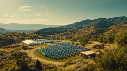 Poster - collaborative effort to create a global network of clean energy infrastructure, linking solar, wind,