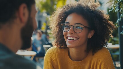 Poster - A company sharing customer success stories on social media, highlighting how their product or service has improved lives, using testimonials and real-life examples